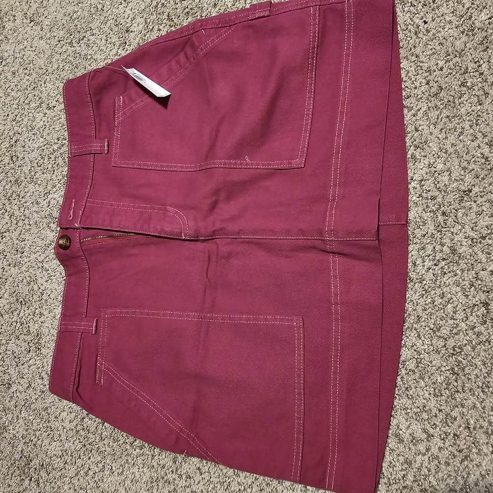 Old Navy Burgundy Mini Skirt